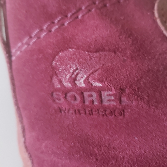 Sorel Women’s Explorer Joan Waterproof Boot maroon Size 7 pre-owned maroon - Picture 4 of 12